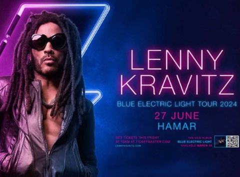 Lenny Kravitz, Bernhoft og Chris Holsten Live i Hamar selges kr 500