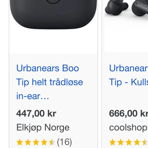 Urbanears Boo Tip helt trådløse in-ear hodetelefoner (charcoal black)