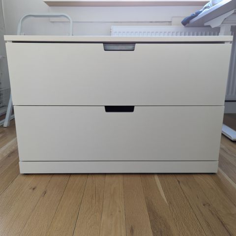 NORDLI Modulkommode med 2 skuffer, hvit