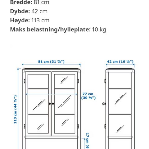 Fabrikor vitrineskap fra IKEA