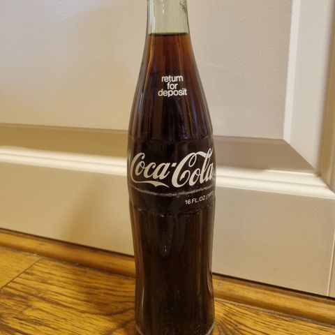 Coca-Cola glassflaske fra USA 1982