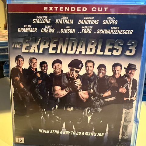 The Expendables 3. Blu-ray. Extended cut.