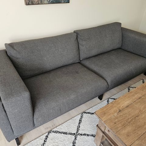 Ikea Nockeby mørk grå 3-seter sofa