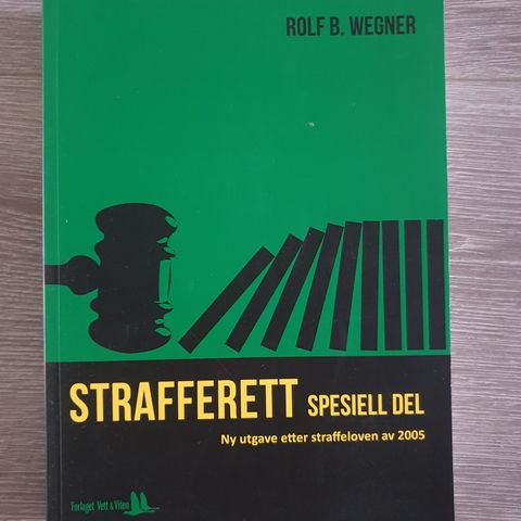 Strafferett spesiell del - Rolf B. Wegner