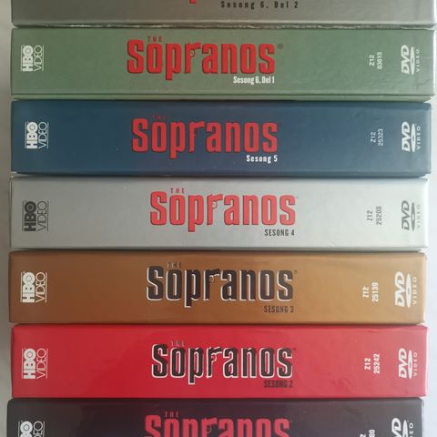 Sopranos - sesong 1-6 komplett serie (DVD, norsk tekst)