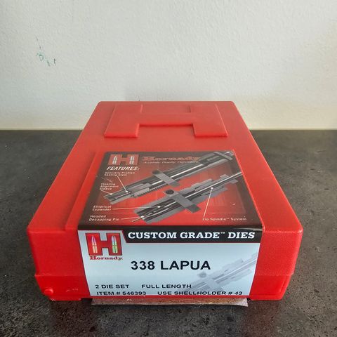 338 Lapua Magnum Hornady Custom Grade Full Lenght Die Set