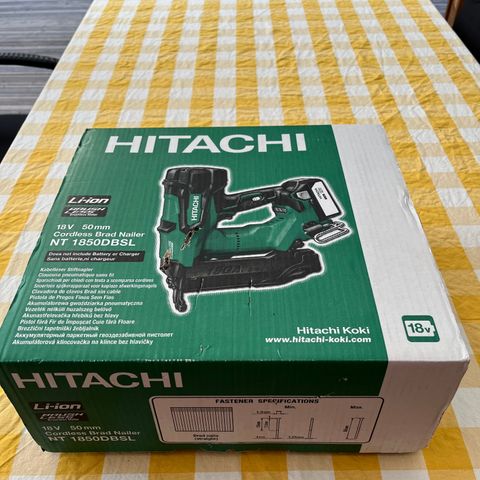 Ubrukt Hitachi spikerpistol til kun kr. 2800