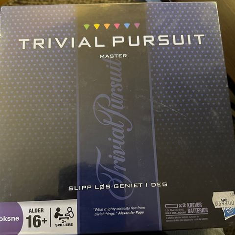 Trivial Pursuit Master Brettspill voksne