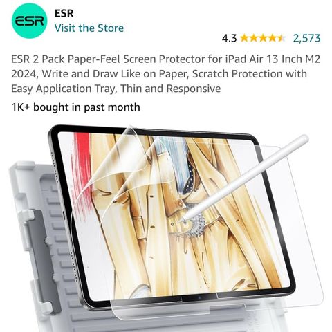Paperlike / Paperfeel / Skjermbeskytter iPad Air