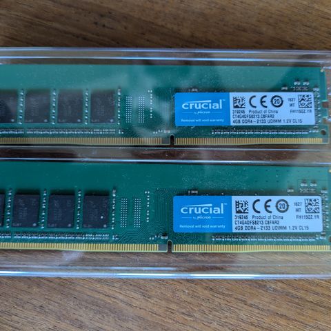 Ram Crucial 4GB x2