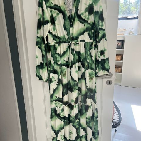 Ny grønn maxi kjole - xl