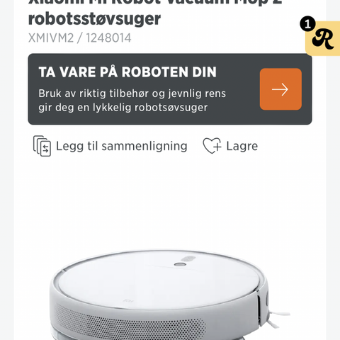 Robotstøvsuger selges