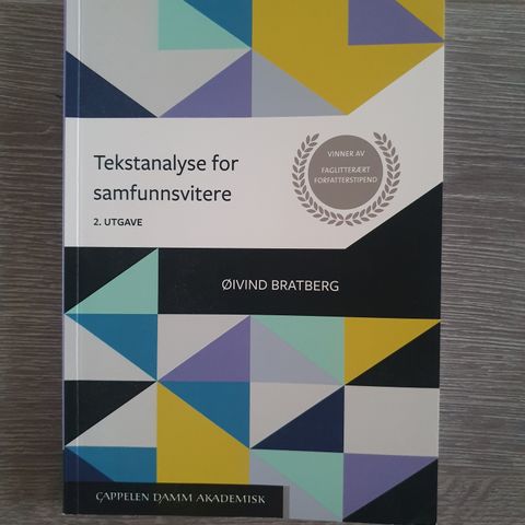 Tekstanalyse for samfunnsvitere - Øivind Bratberg (2.utgave)