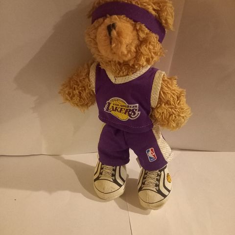 Teddy bjørn Los Angeles Lakers bamse