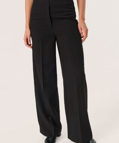 SL Corinne Wide Long pant Black. Størrelse L.