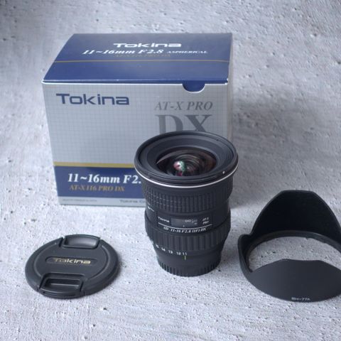 Tokina 11-16mm f2.8 Nikon (nb! Uten fokusmotor)