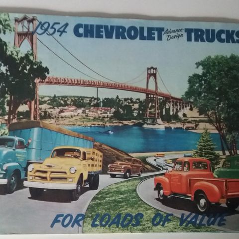 1954 CHEVROLET TRUCKS -brosjyre.