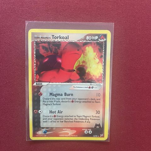 Torkoal #12 Pokemon Team Magma & Team Aqua