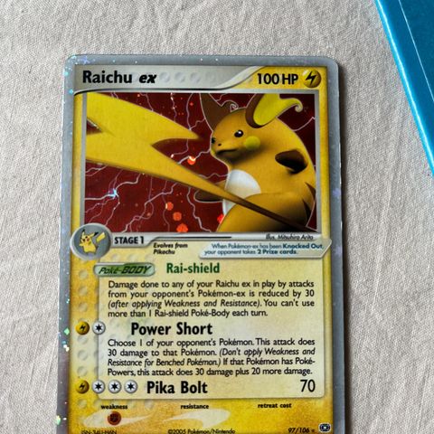Raichu ex Emerald Ultra Rare Pokemon Card 97/106