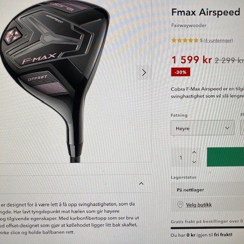 Cobra F-Max Airspeed - Fairway Woods