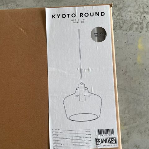 Frandsen Kyoto round taklampe