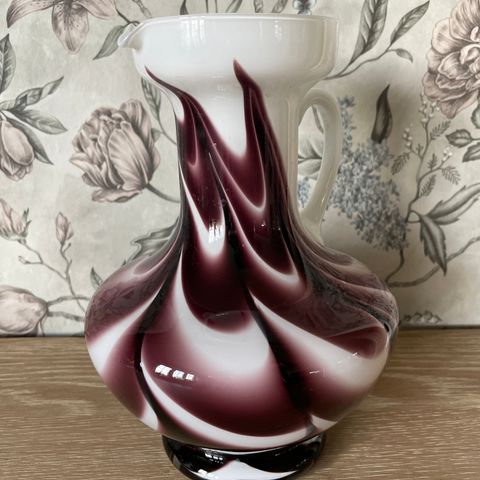 Glassvase fra Florence  Italy