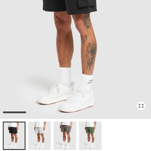 Helt ny Gymshark crest cargo shorts