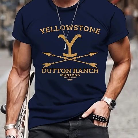 Yellowstone Dutton Ranch t-skjorte L (ny ubrukt)