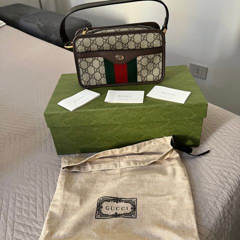 Ny Gucci GG Ophidia Zip mini bag