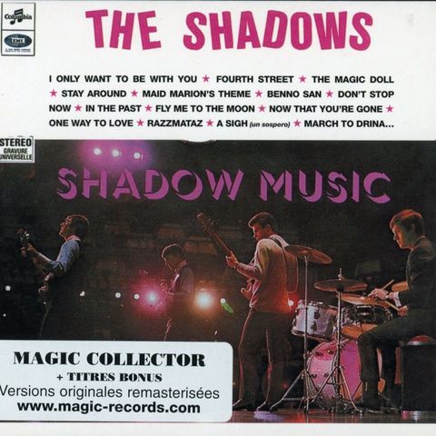 THE SHADOWS - SHADOWS MUSIC Magic Reccords – 5201092 - 1999 Frankrike CD som NY