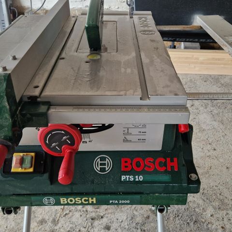 Bosch PTS 10 bordsag med PTA 2000 sagbord