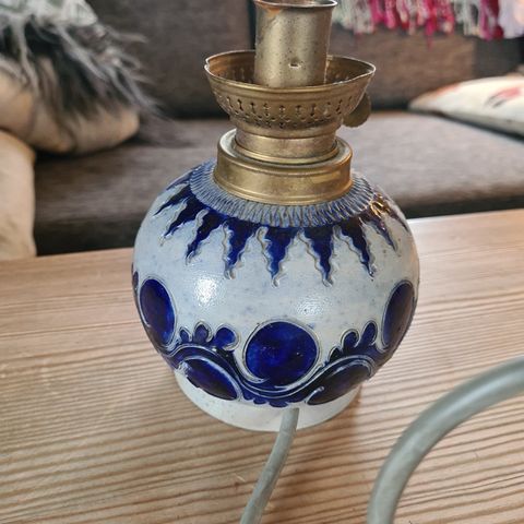 Vintage lampe i keramikk fra M Schilz (tysk)