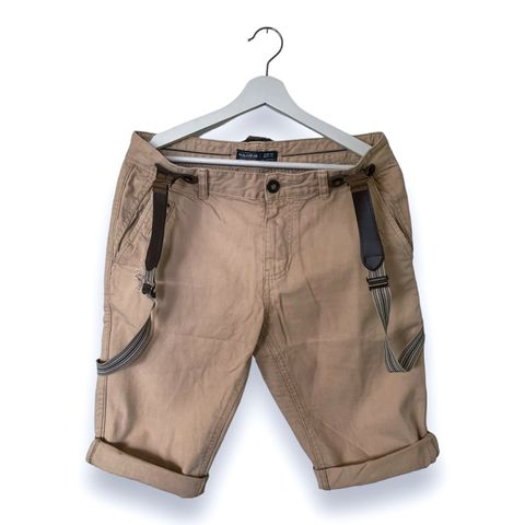 Pull & Bear shorts med seler til herre str W31
