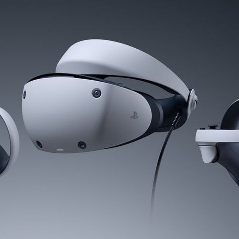 PlayStation VR2 med ladestasjon