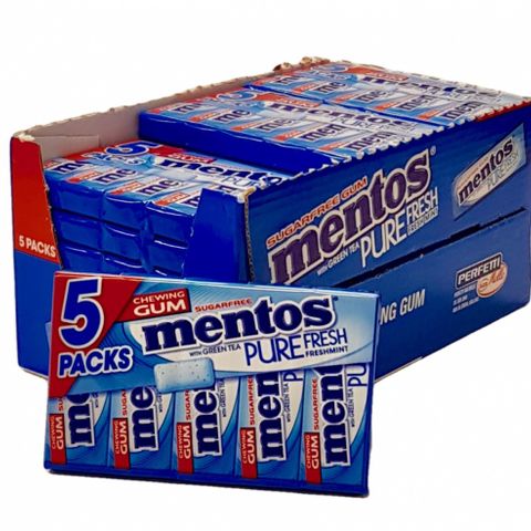 Mentos pure fresh chewing gum 24x5.