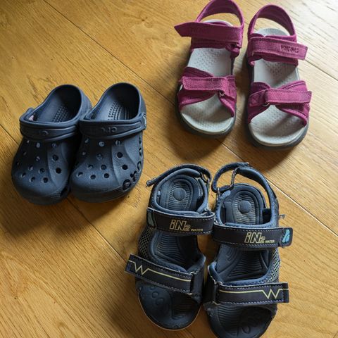 Sandaler/Crocs str 25, 26 og 30