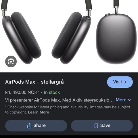 Apple Airpods Max Stella Grå