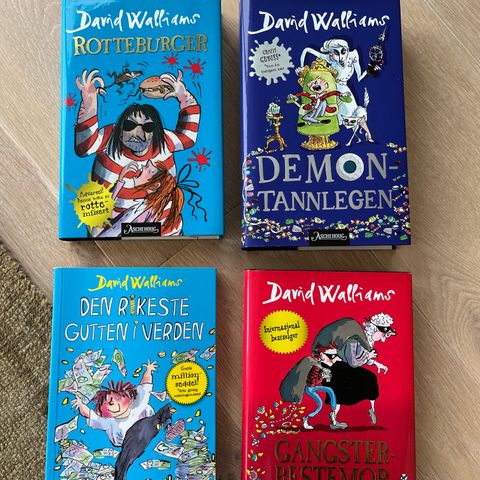 Bokpakke 4 bøker fra David Walliams