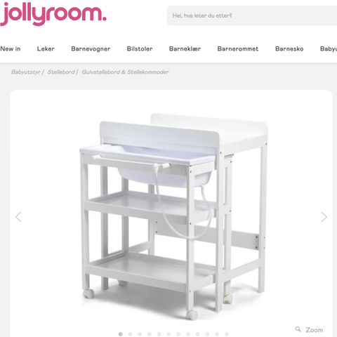 Dream Stellebord med Uttrekkbar Badebalje fra Jollyroom