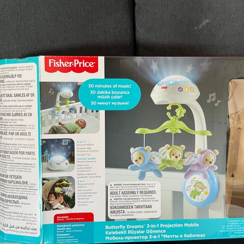 Fisher Price Butterfly Dreams Uro 3-i-1 projektor mobil CDN41