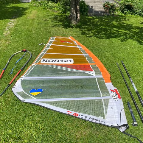 BIC Techno 7,8m2 seil mast og bom