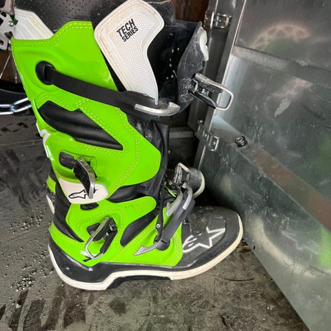 Pent brukte Alpinestars Tech 7 mx støvler i str 43,5