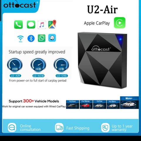 Ottocast U2 Air Apple Carplay trådløst adapter