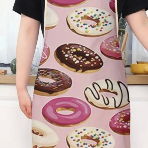 Kjøkkenforkle, med donuts print. Helt ny.