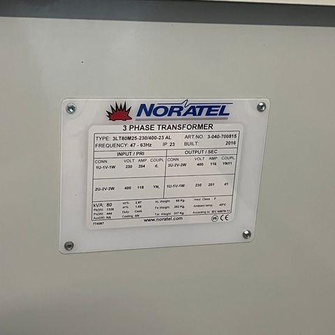 NORATEL TRAFO 3-F  400/230