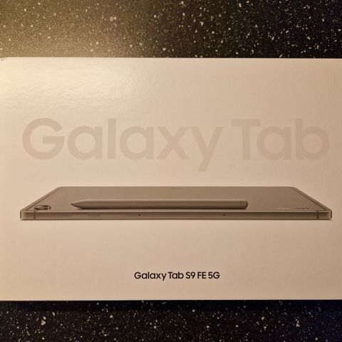 Ny og uåpnet Samsung Galaxy Tab S9 FE 5G 128GB