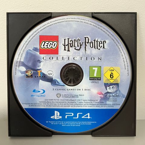 PlayStation 4 spill: Lego Harry Potter Collection (bare disken)