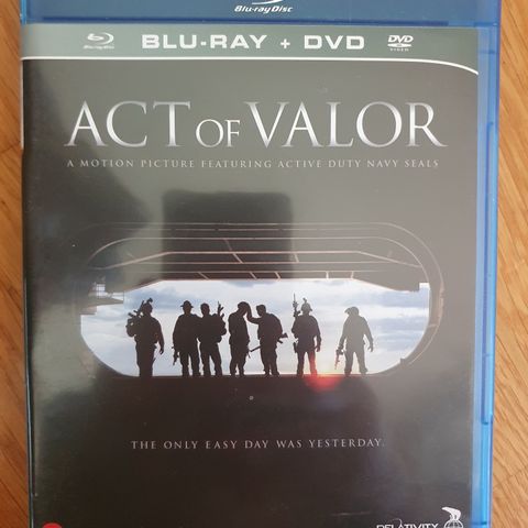 ACT OF VALOR BLU-RAY og dvd