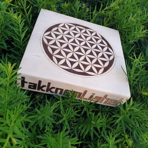 DECORATIVE WATER ENERGISER/WATER JUG BOARD - Flower Of Life