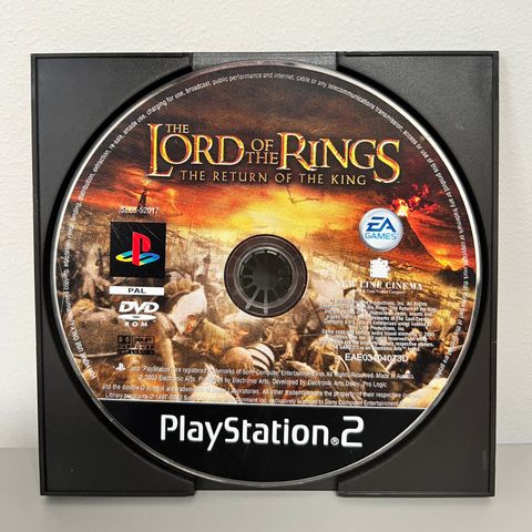 PlayStation 2 spill: The Lord of The Rings: The Return of the King (bare disken)